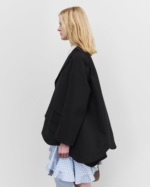 Tao - Women's Double Layer Blazer - (Black)