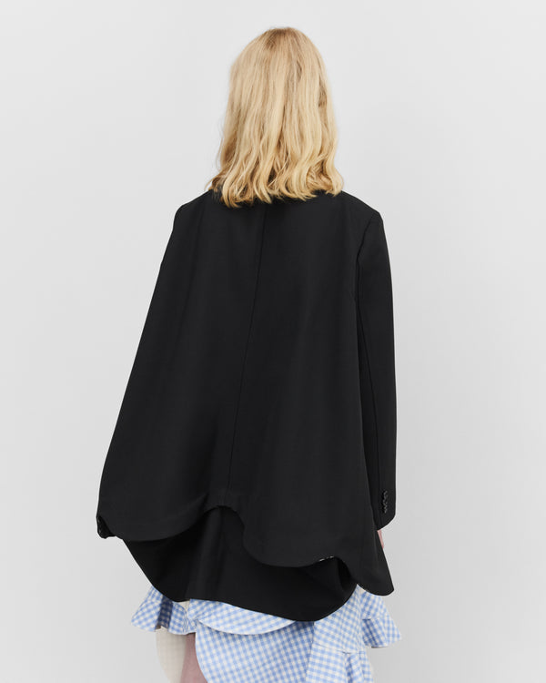 Tao - Women's Double Layer Blazer - (Black)