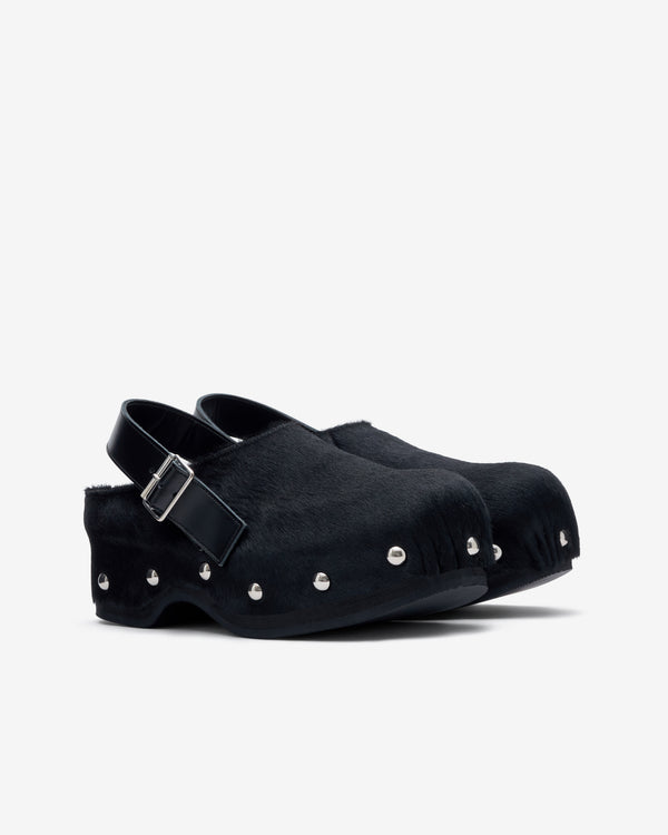 Tao - Women's Calf Hair Sandals - (Dark Navy)