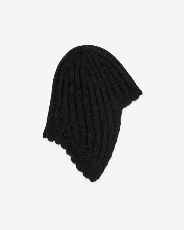 Tao - Women's Ribbed Wool Cap - (Black)