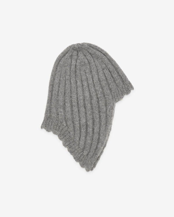 Tao - Women's Ribbed Wool Cap - (Grey)