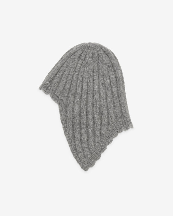 Tao - Women's Ribbed Wool Cap - (Grey)