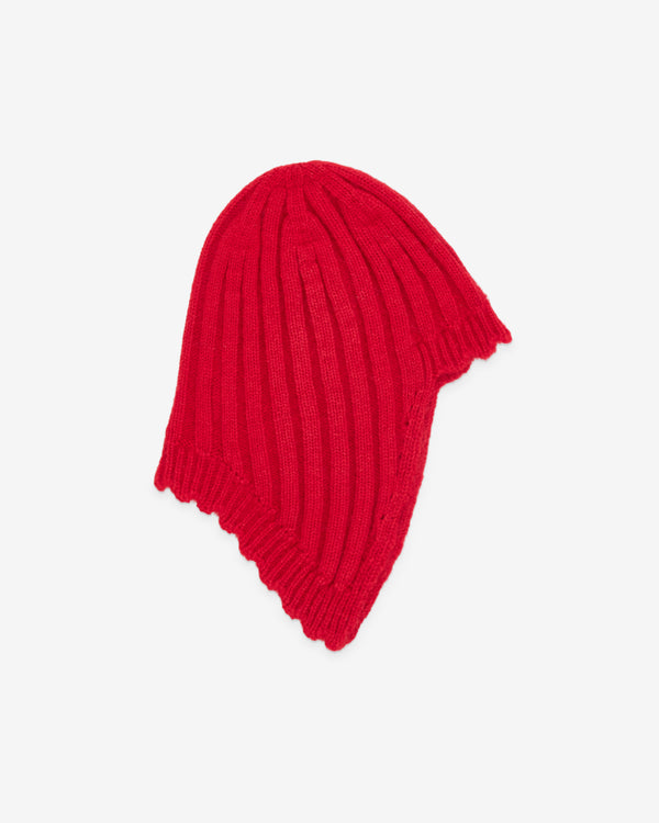 Tao - Women's Ribbed Wool Cap - (Red)