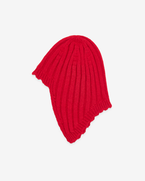 Tao - Women's Ribbed Wool Cap - (Red)