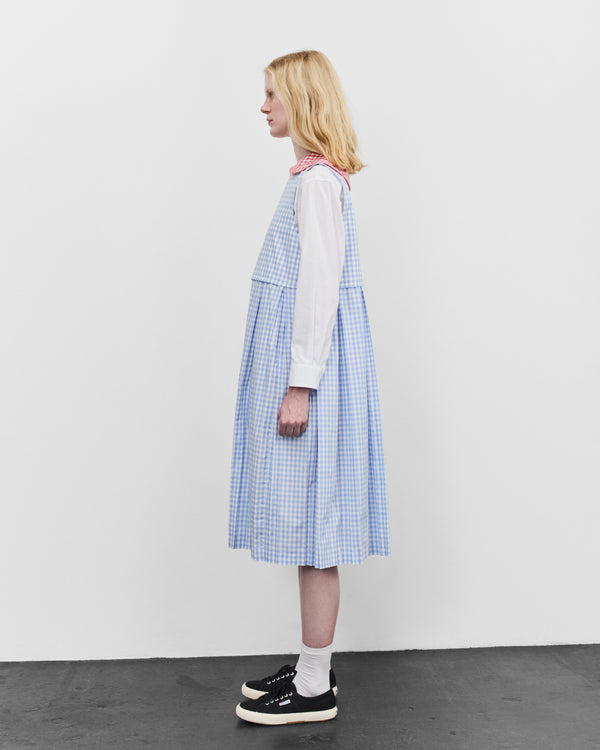 Tao - Women's Gingham Dress - (Blue/White)