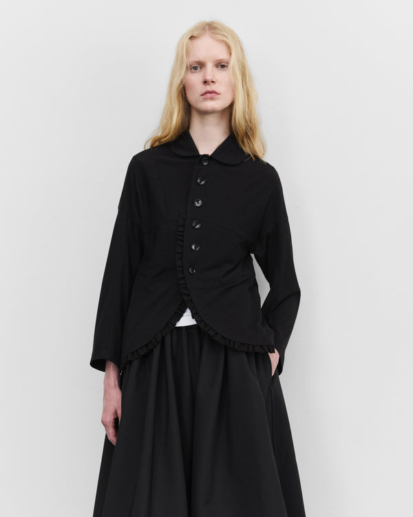 Tao - Women's Peter Pan Collar Jacket - (Black)