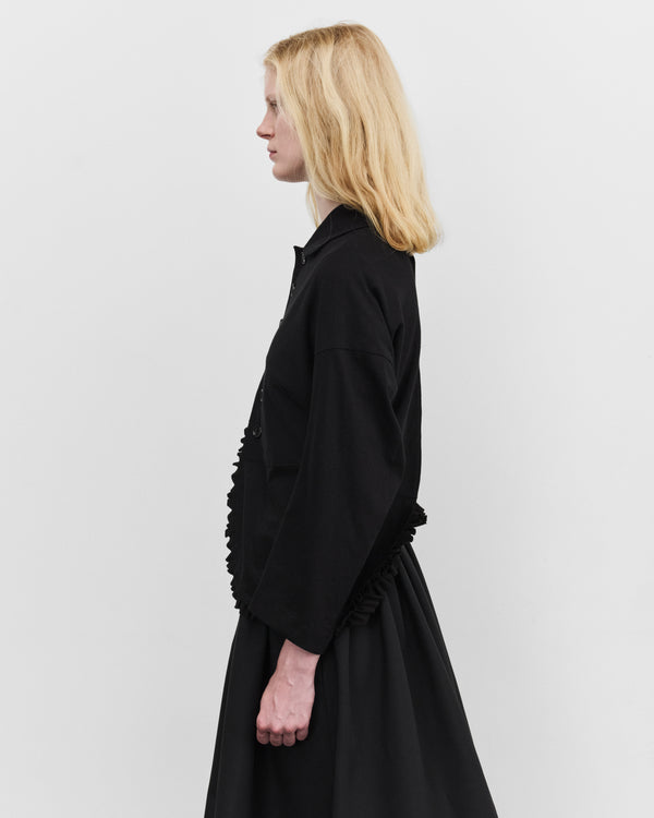 Tao - Women's Peter Pan Collar Jacket - (Black)
