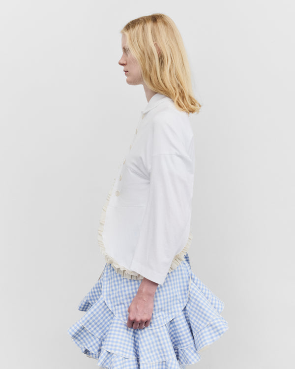 Tao - Women's Peter Pan Collar Jacket - (White)