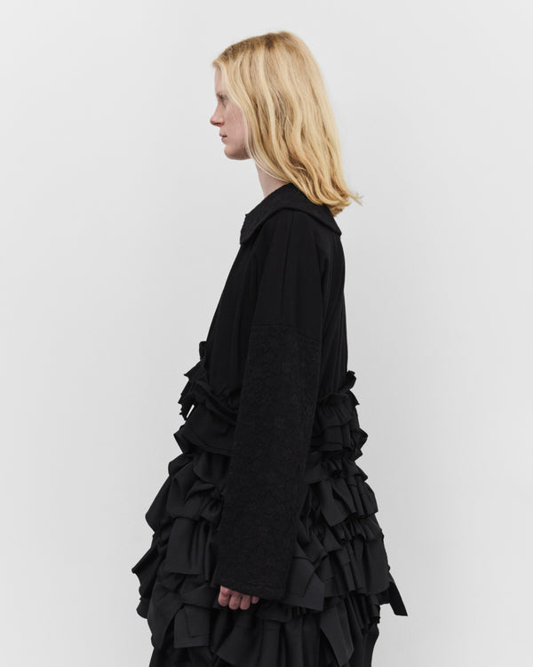 Tao - Women's Peter Pan Collar Cardigan - (Black)