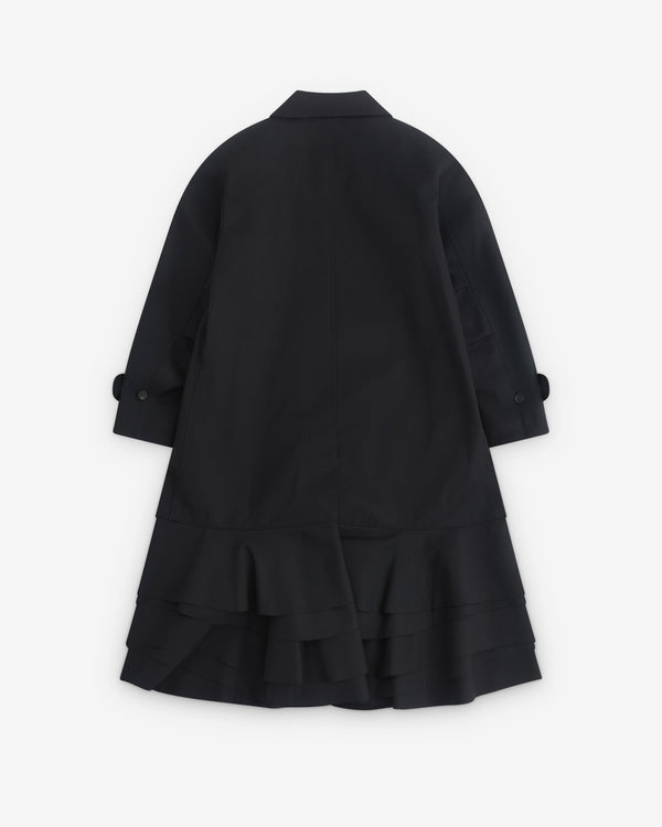 Tao - Women’s Ruffle Hem Coat - (Black)