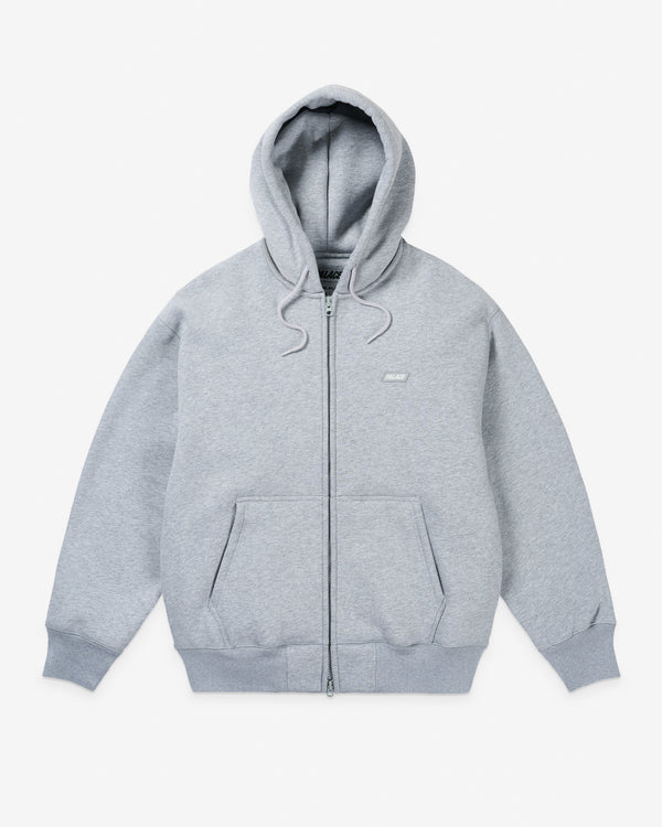 Palace - Men's Thermal Bonded Zip Hood - (Grey Marl)