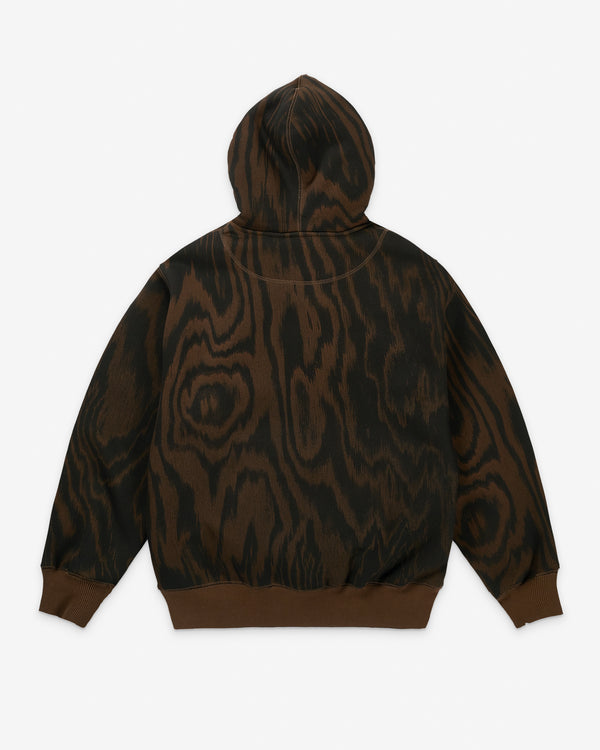 Palace - Men's Thermal Bonded Zip Hood - (Woodprint)