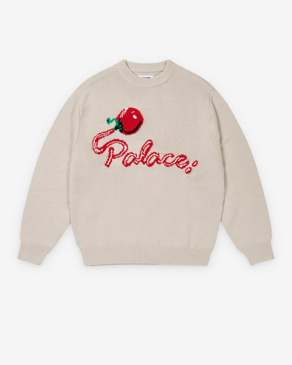 Palace - Men's Tommy Knit - (Off White)