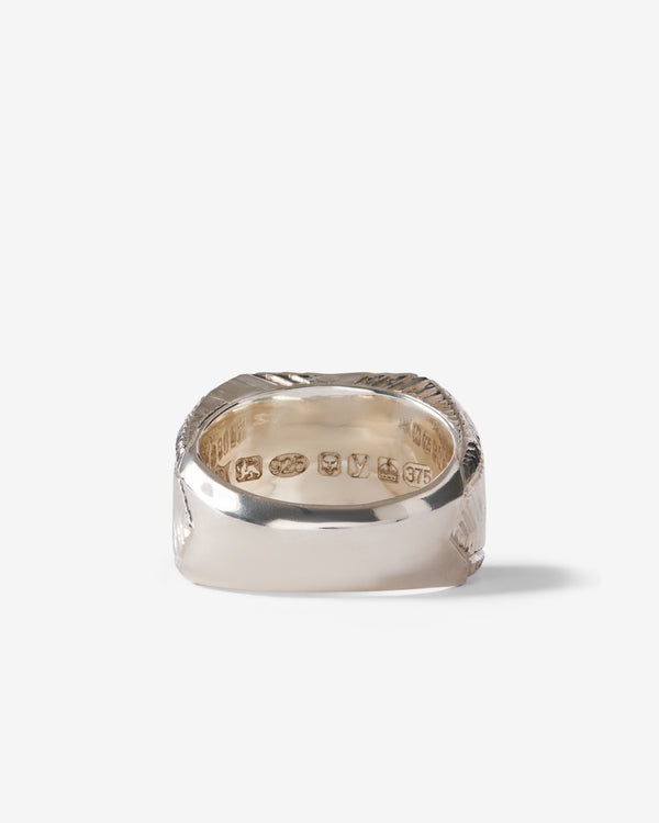 Duffy -  Three Diamond Signet Ring - (Silver/Gold)