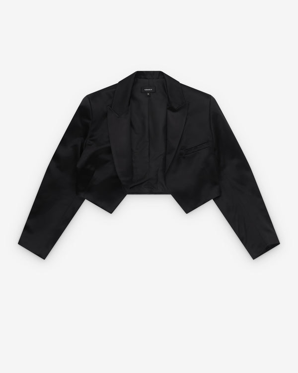 Torishéju - Women’s Cropped Bonded Jacket - (Black)