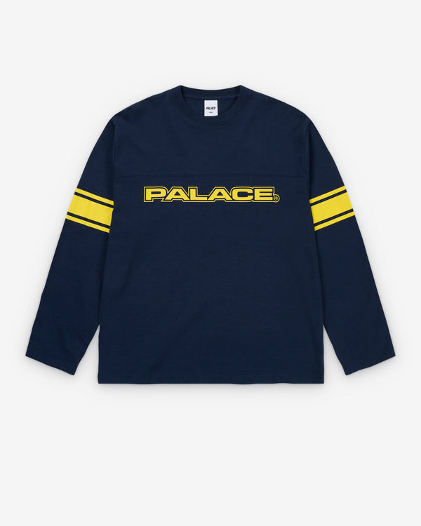 Palace - Men's Touchdown Longsleeve - (Navy)