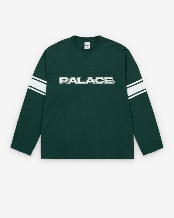 Palace - Men's Touchdown Longsleeve - (Racey Green)