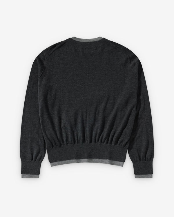 Townwear - Double Layered Sweater - (Navy/Grey)
