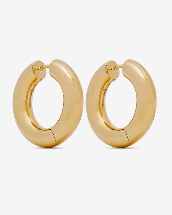 Tom Wood - Chunky Hoops Medium Gold - (Gold)