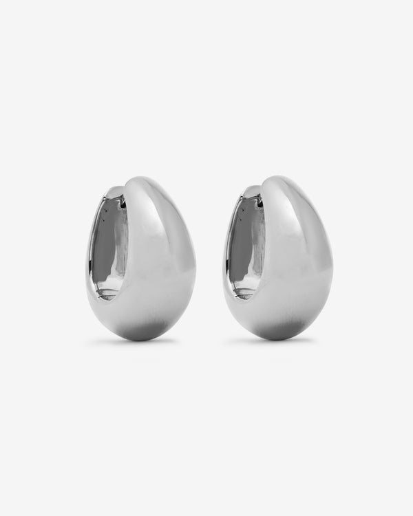 Tom Wood - Ice Hoops Large - (Silver)