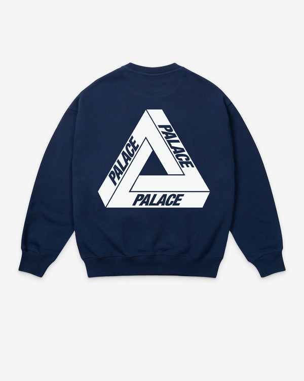 Palace - Men's Tri-Ferg Crew - (Navy)