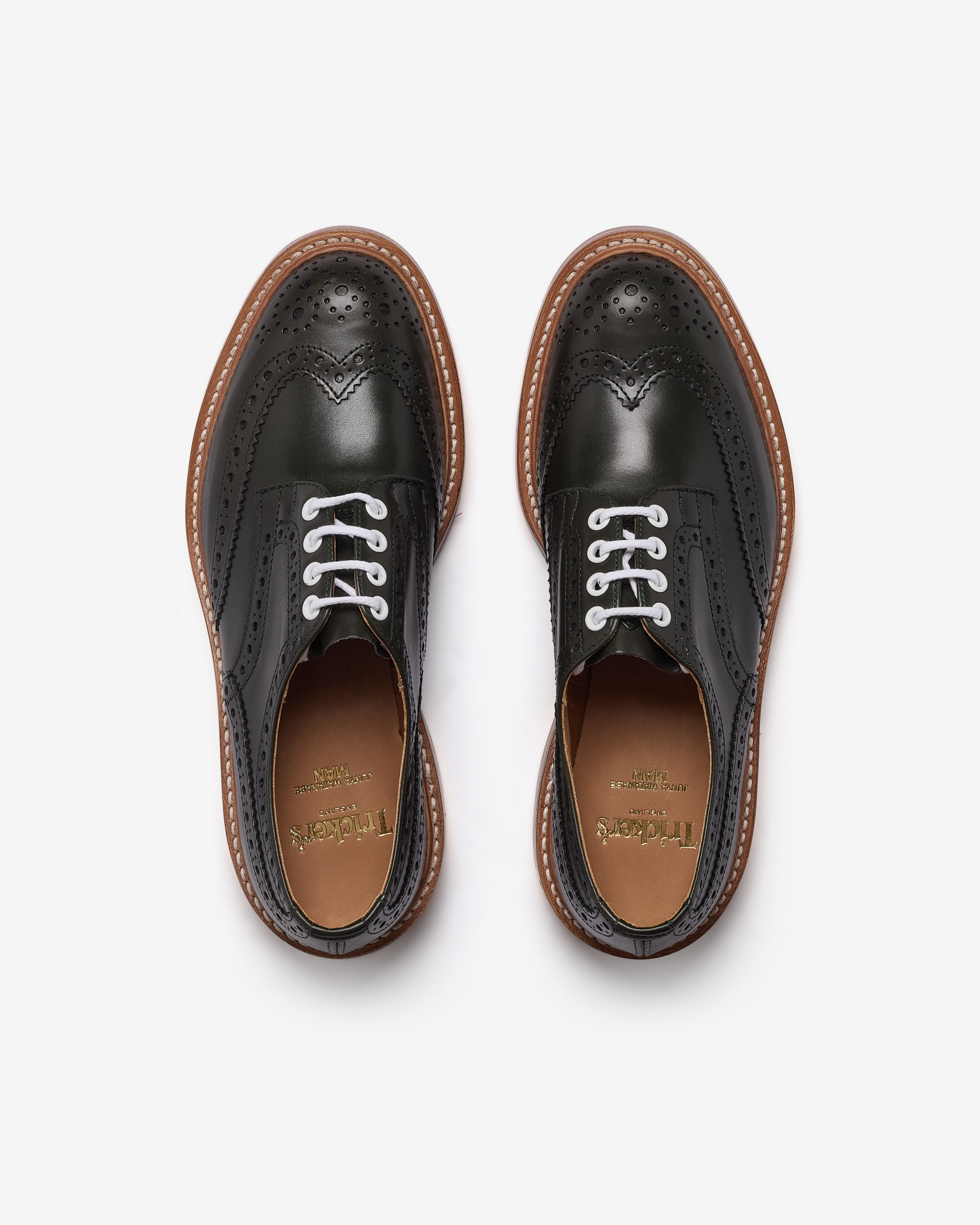 Junya Watanabe MAN: Men's Trickers Derby Brogues (Green) | Dover