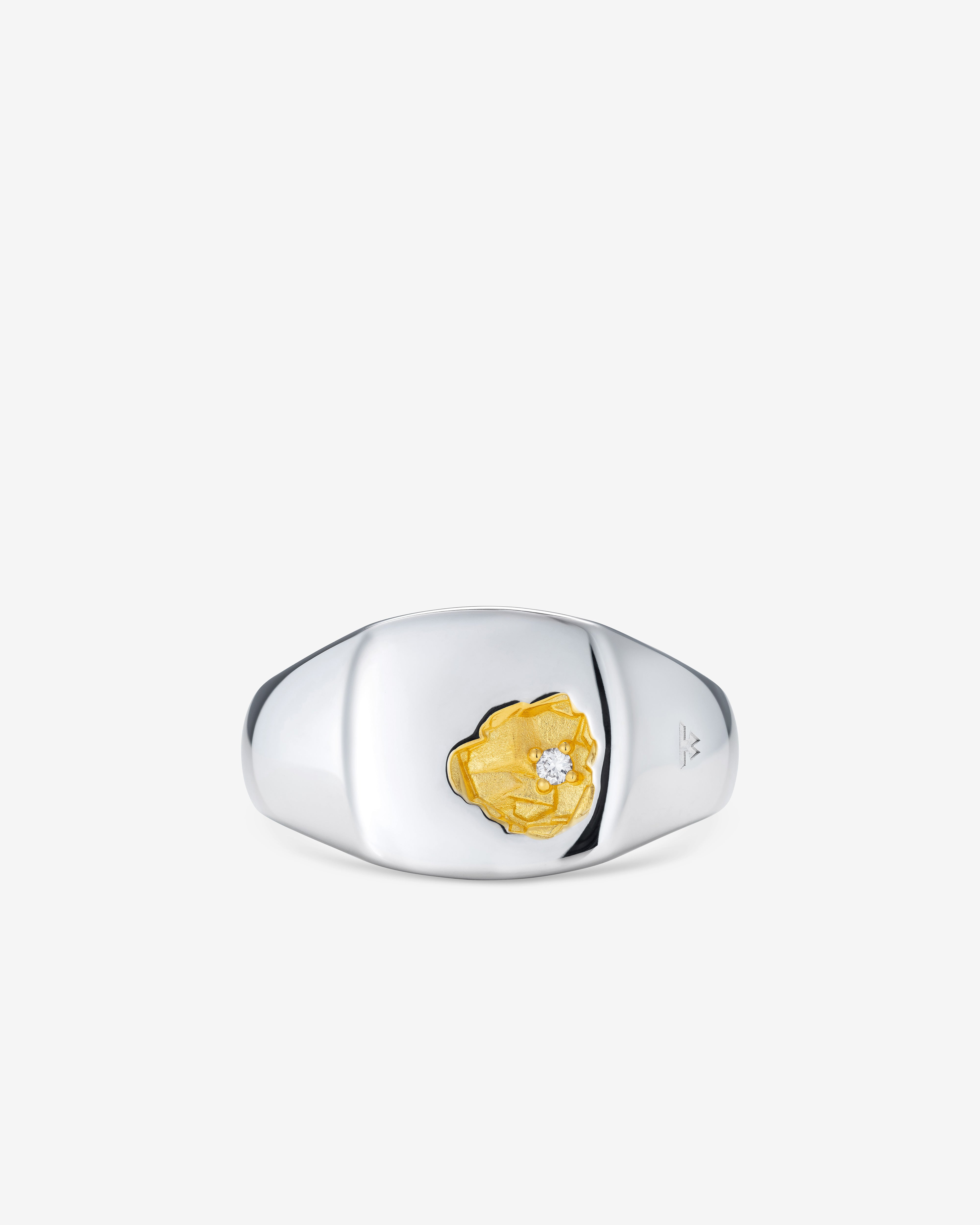 Tom Wood : Mined Ring Small Diamond (Silver) | Dover Street Market