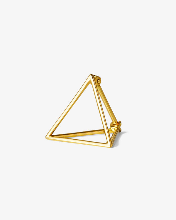 Shihara - Triangle Earring 15 - (Yellow Gold)