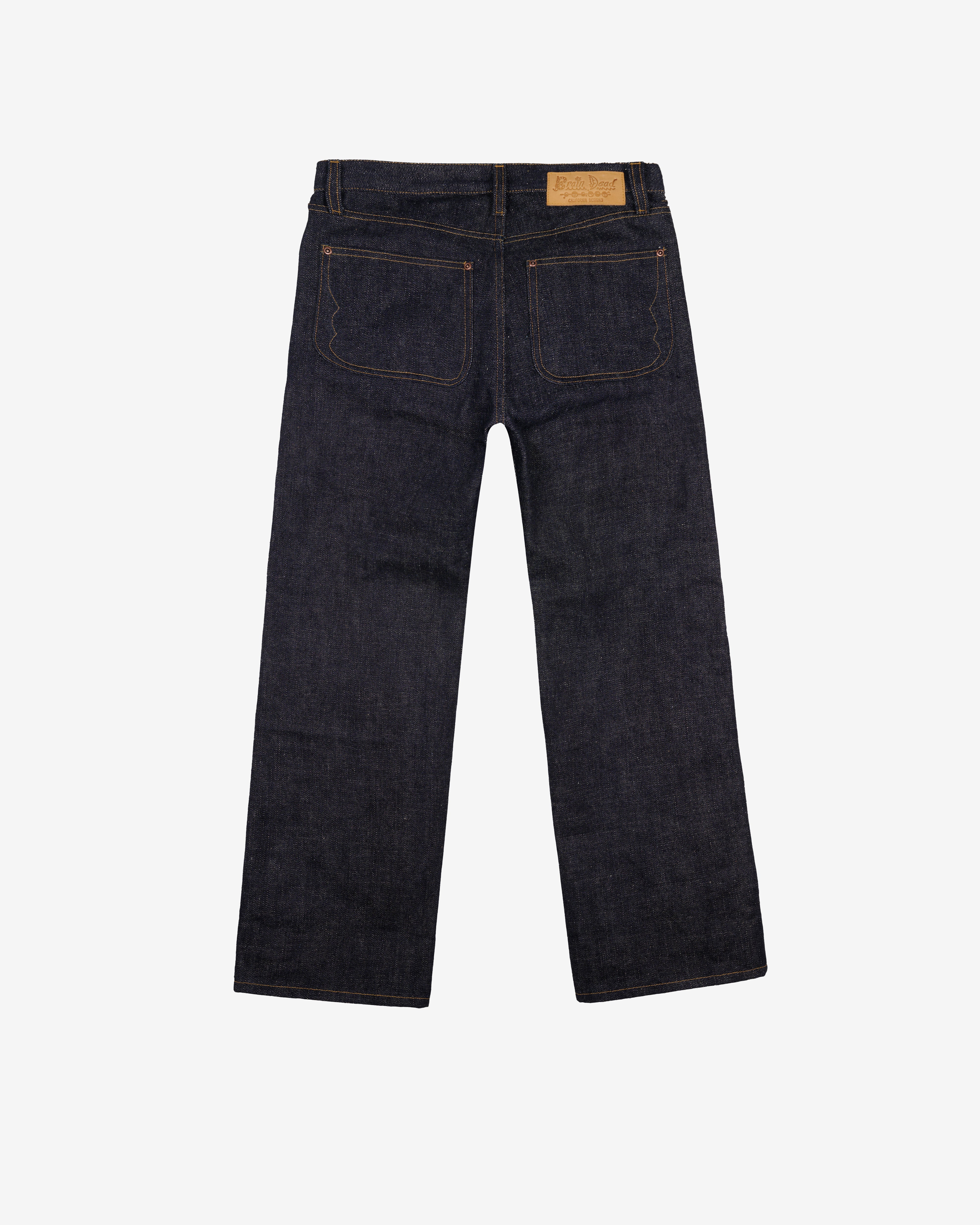Brain Dead: Men's Type 00 15.6Oz Selvedge Denim (Indigo