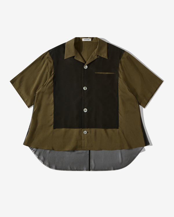 Undercover - Women’s Contrast Shirt - (Grey/Khaki)