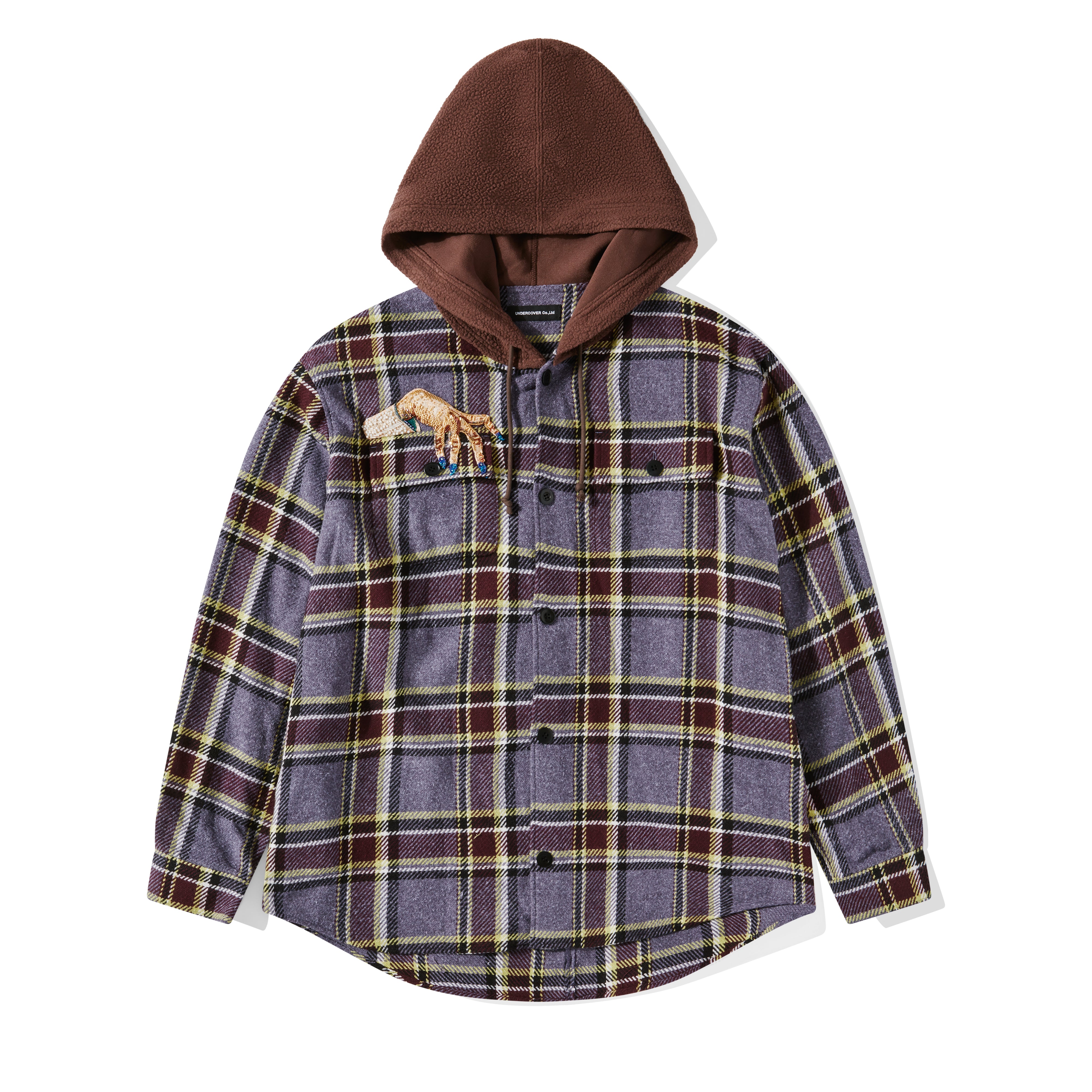 Undercover - Men's Shirt Jacket - (Purple Check)