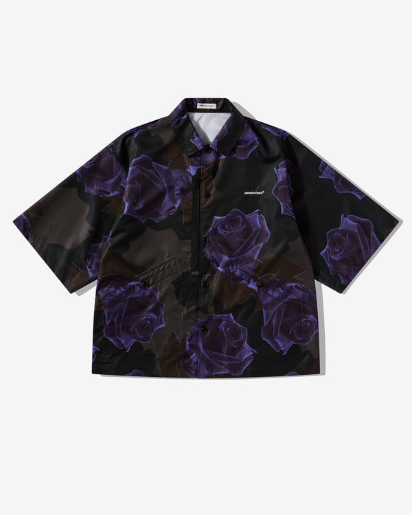 Undercover - Men's Rose Shirt - (Black/Purple)