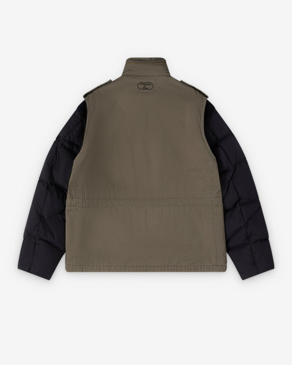 Undercover  - Men's Washed Puffer Field Jacket - (Khaki)