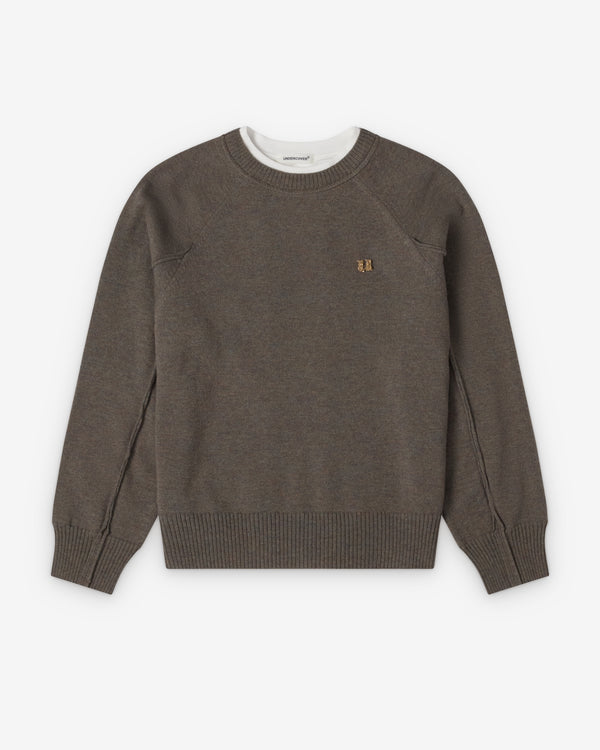 Undercover  - Women's Cut-Out Knit - (Brown/White)