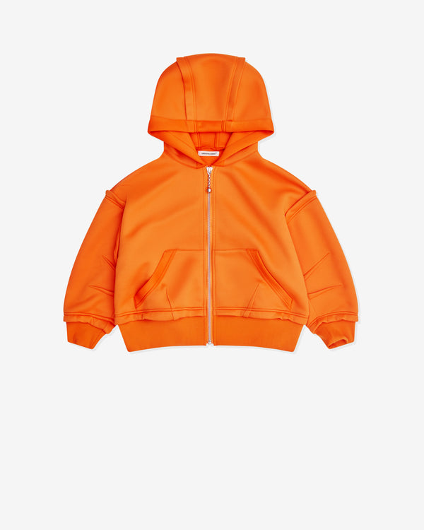 Undercover - Women's Cropped Zip Hoodie - (Orange)