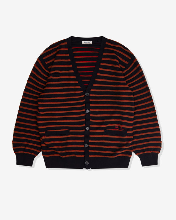 Undercover - Men's Striped Knit Cardigan - (Navy Stripe)