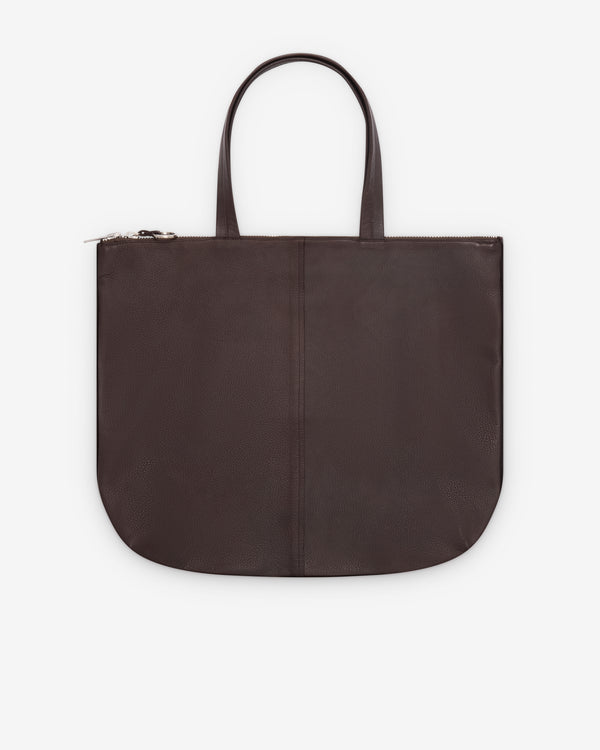 Undercover  -  Zipped Tote Bag - (Dark Brown)