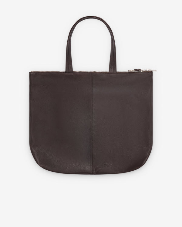 Undercover  -  Zipped Tote Bag - (Dark Brown)