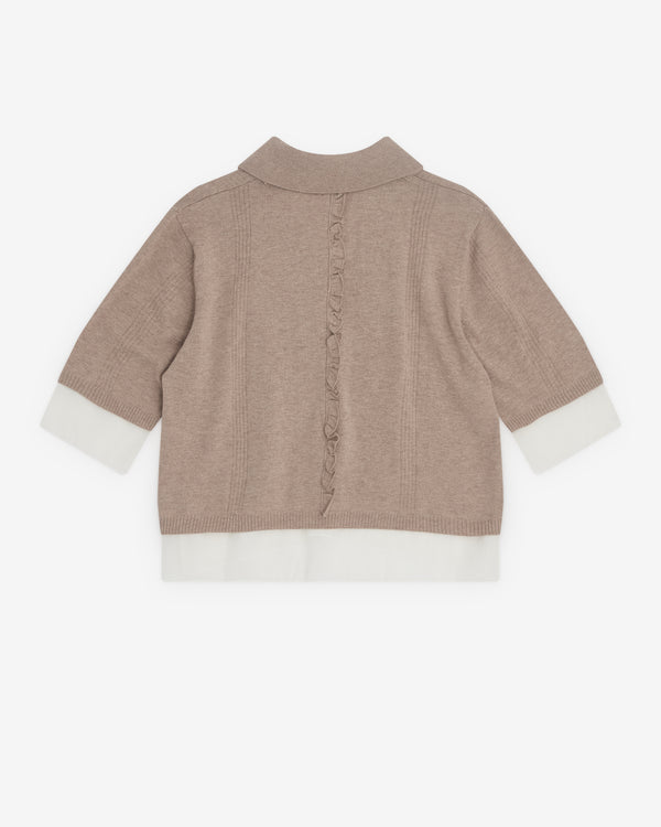 Undercover - Women’s Knit Polo - (Light Beige)