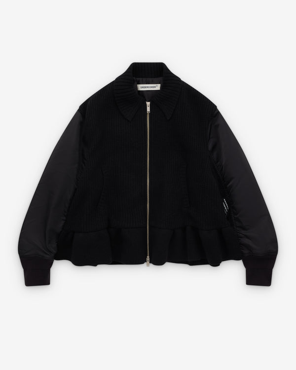 Undercover - Women’s Ribbed Knit Jacket - (Black)