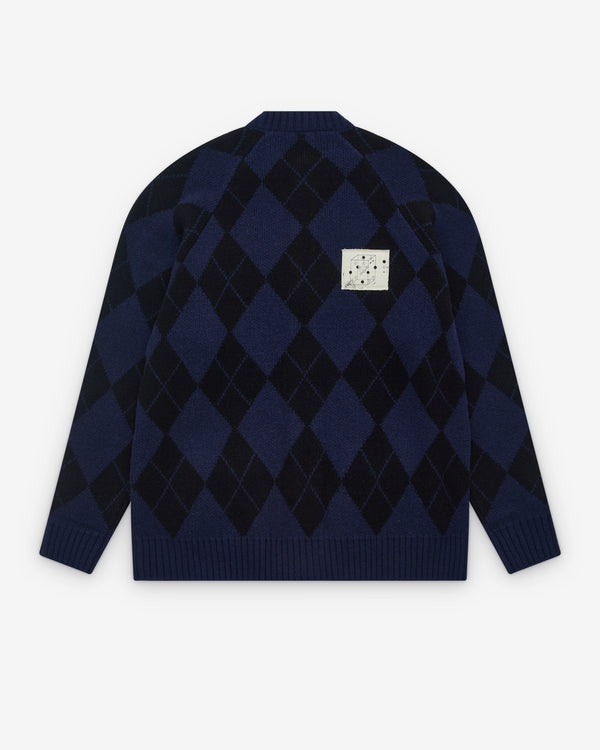 Undercover - Men’s Round Neck Cardigan - (Nav/Black)