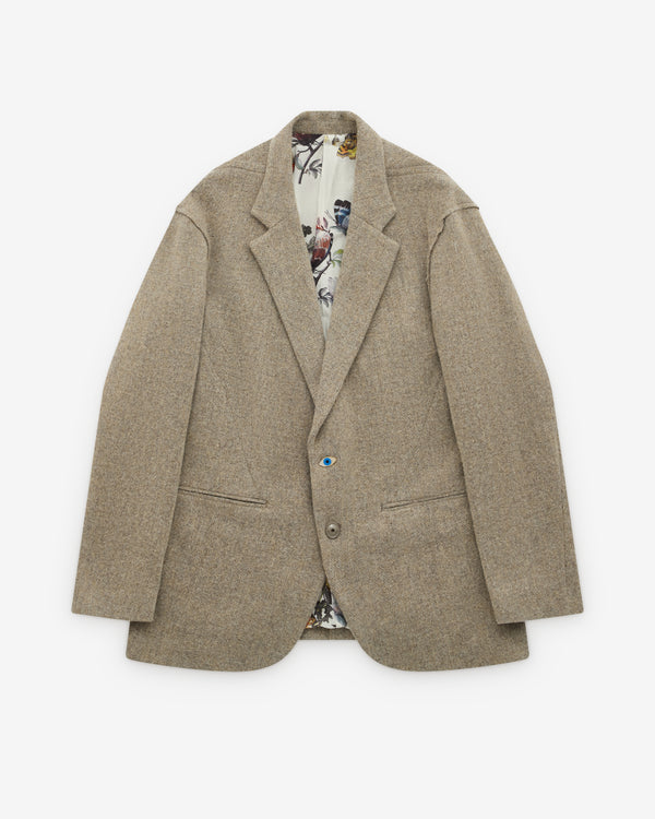 Undercover - Men's Eye Button Jacket - (Gray Beige)