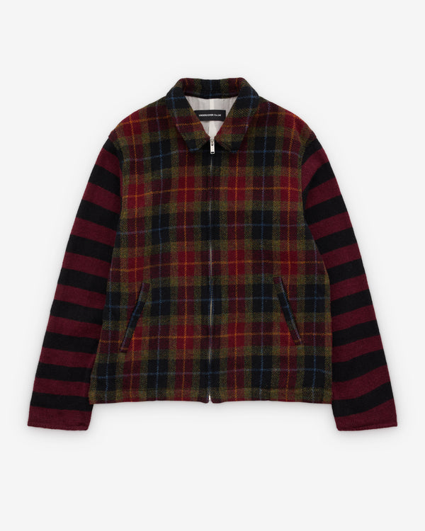 Undercover - Men's Check Jacket Jacket - (Bordeux)