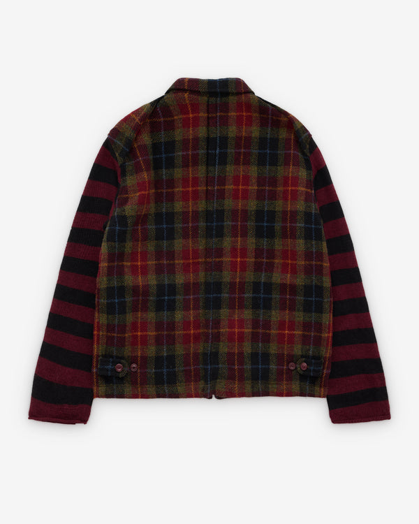 Undercover - Men's Check Jacket Jacket - (Bordeux)