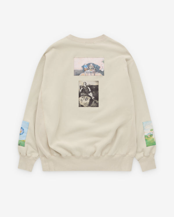 Undercover - Men's Graphic Print Sweater - (Gray Beige)
