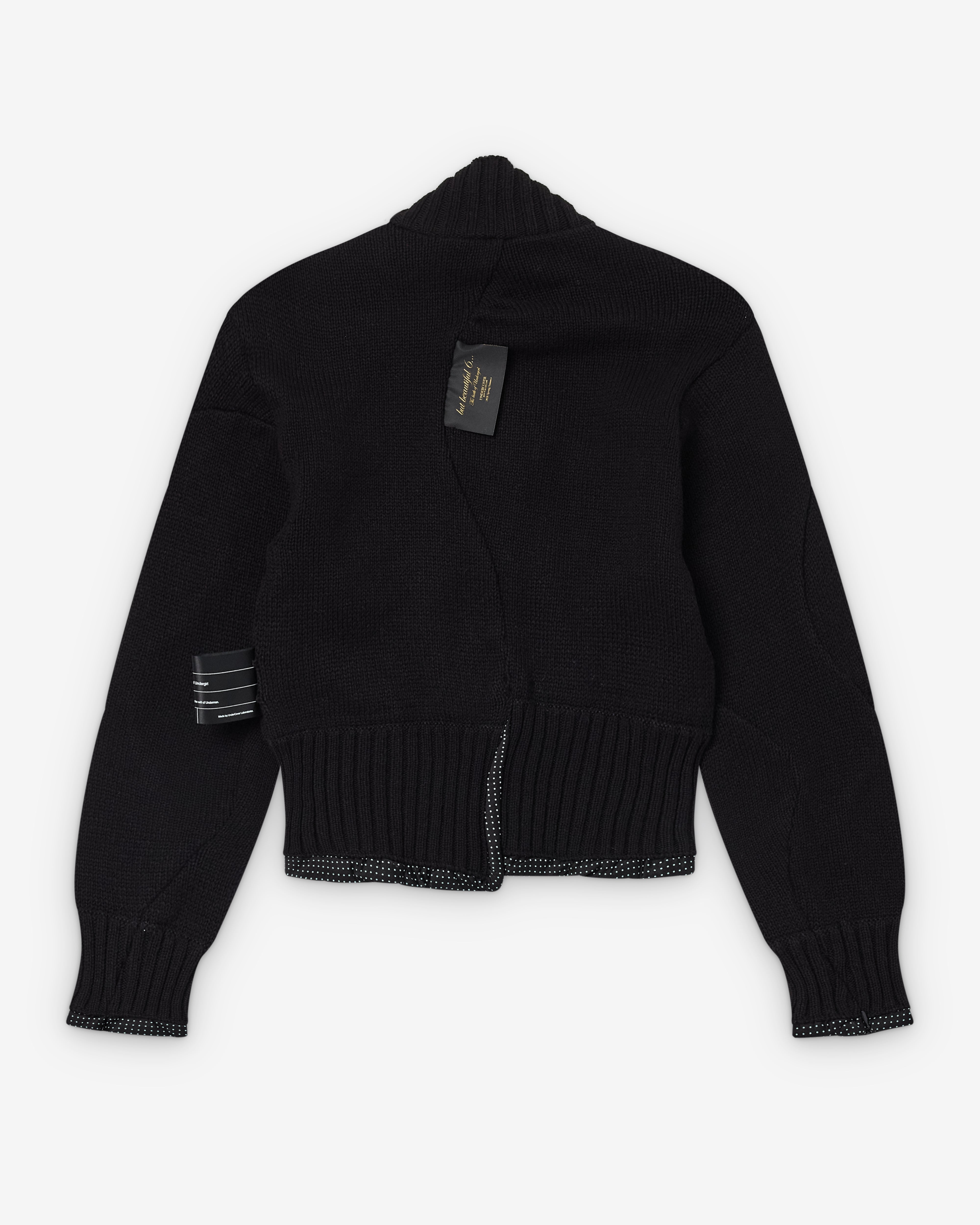 Undercover: Women's Zipped Knit (Black) | Dover Street Market London