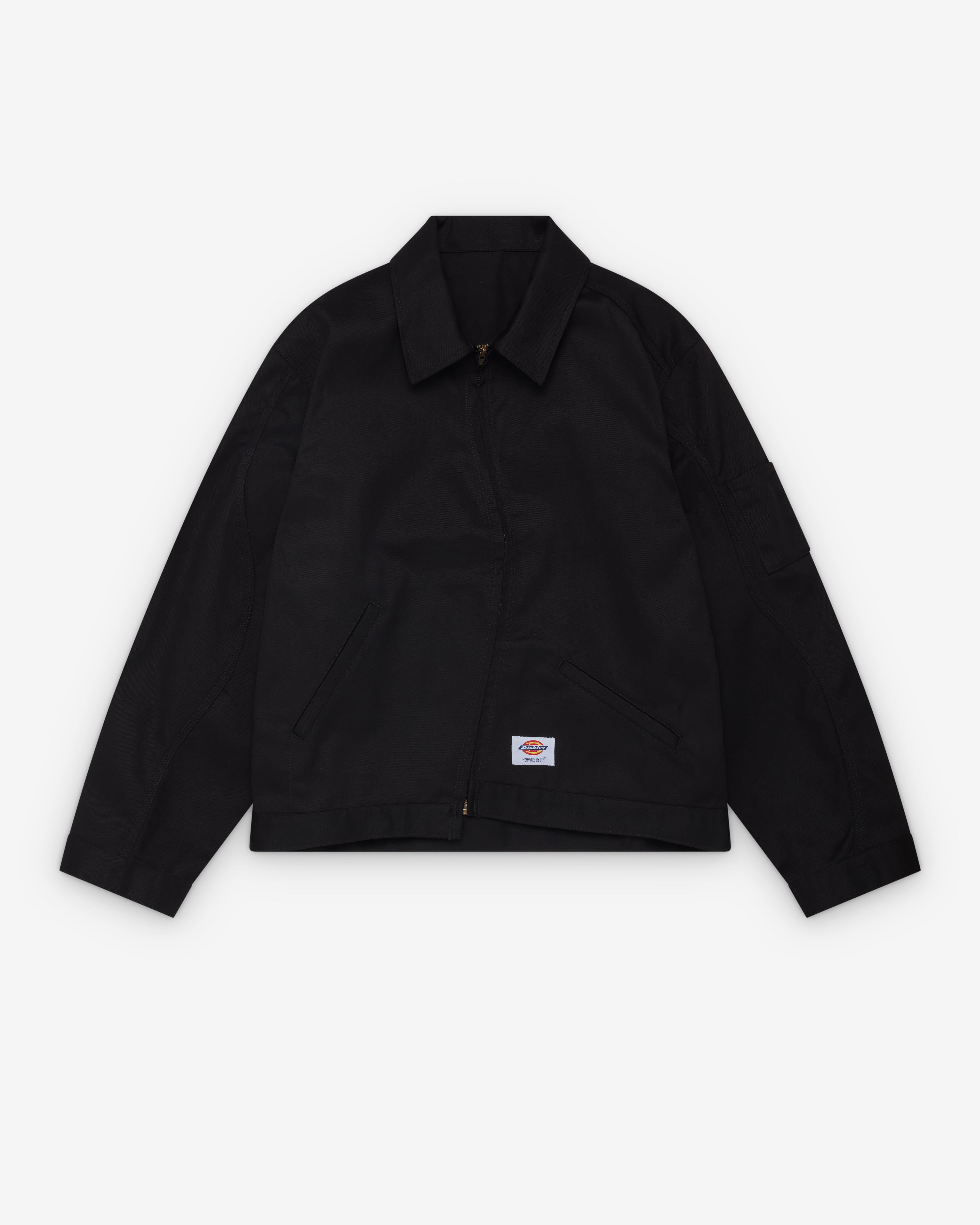 Undercover: Men's Curved Zipper Blouson (Black) | Dover Street