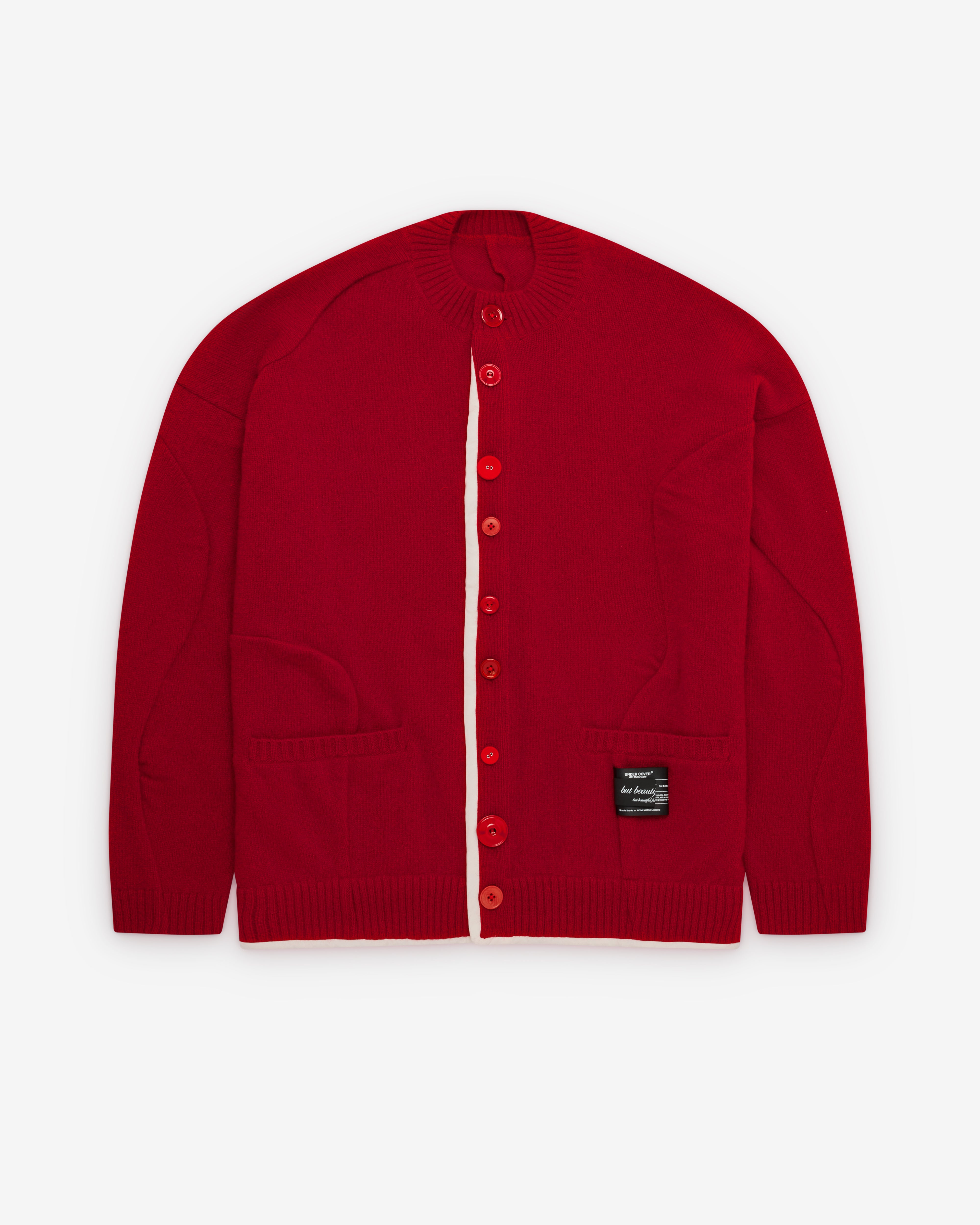 Undercover: Men's Cardigan (Red) | Dover Street Market London