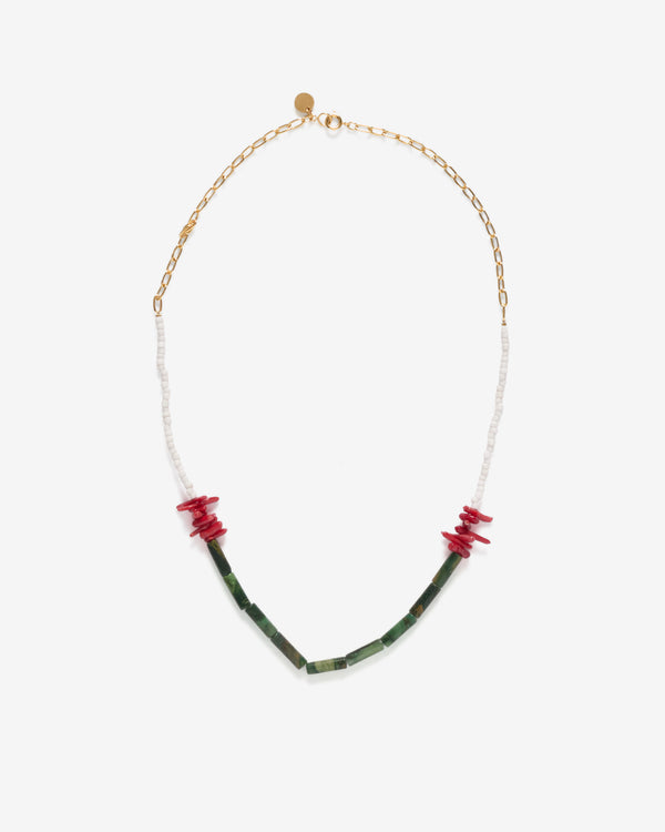 Undercover - Men's Handmade Necklace - (Green)