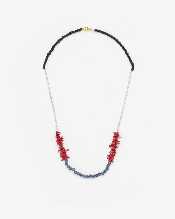 Undercover - Men's Handmade Necklace - (Dark Blue)